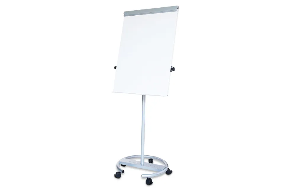 maul-mauloffice-flipchart-mobil-silber-70-x-100-cm-h-henverstellbar-magnethaften image 1