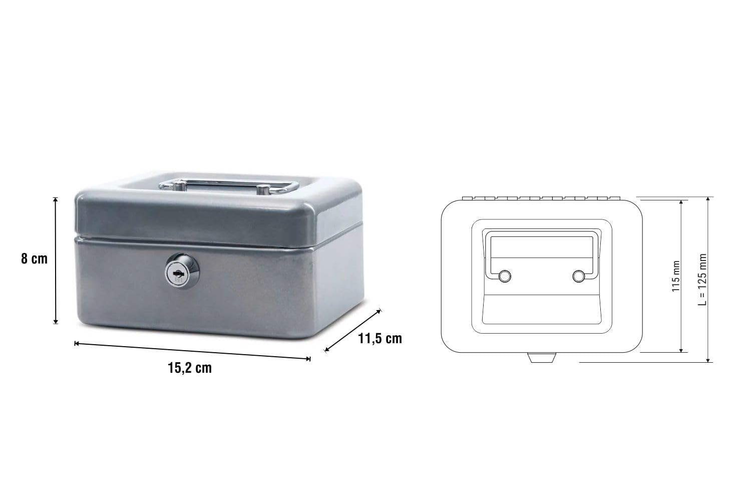 maul-geldkassette-kompakt-15-2x11-5x8-cm-silber image 2
