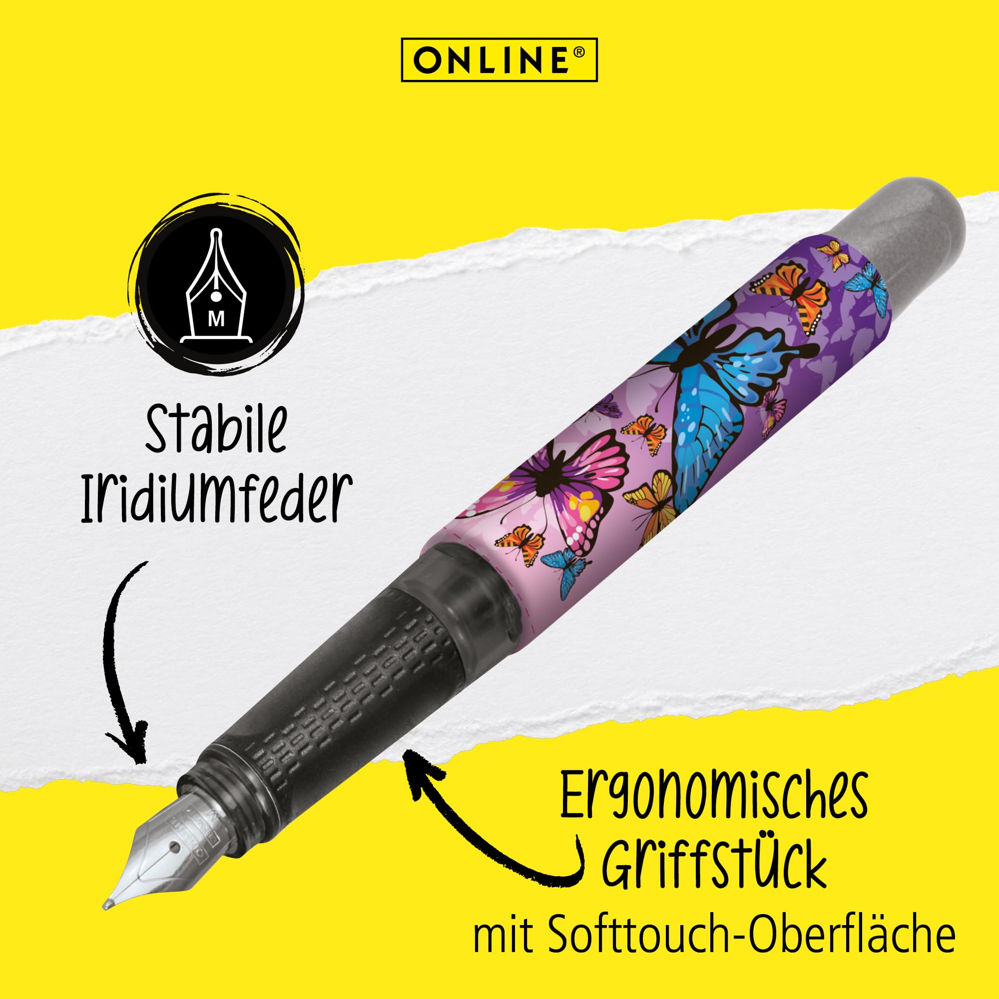 online-college-f-ller-butterfly-m-feder-ergonomisch-made-in-germany image 2