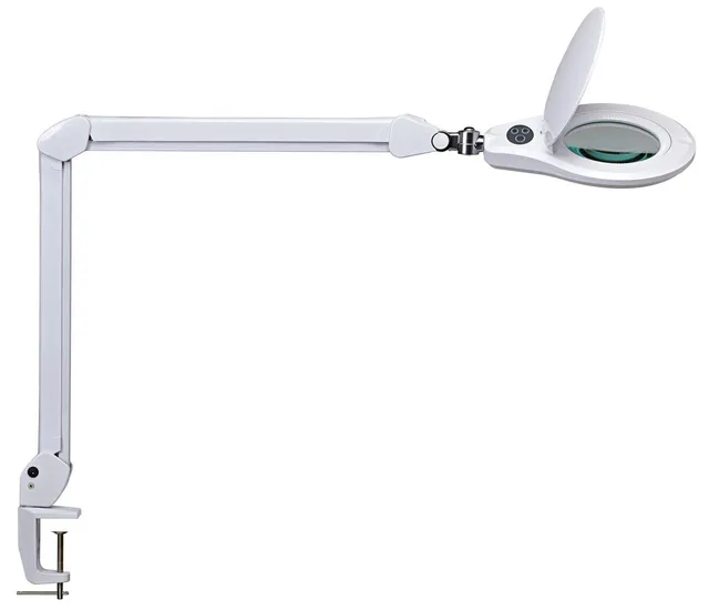 maul-maulsource-lupenlampe-led-wei-dimmbar-mit-tischklemme image 1