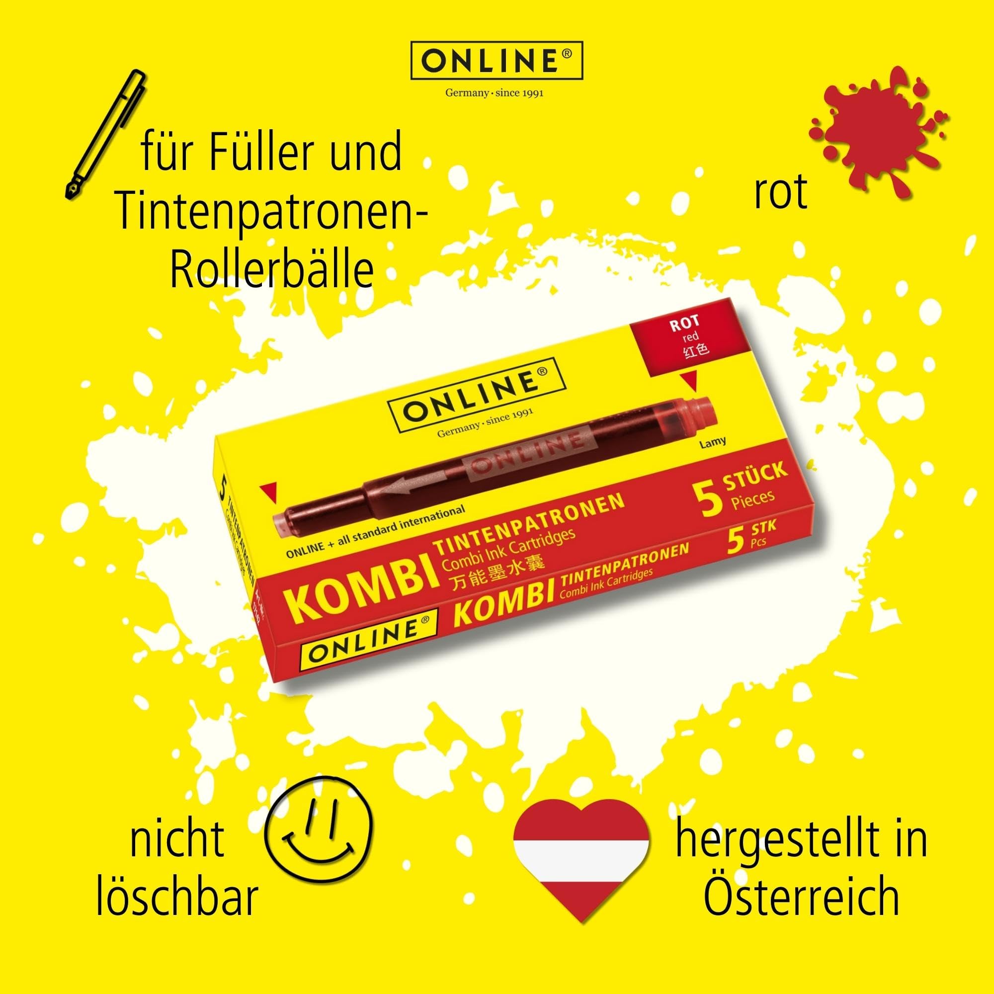 online-kombi-tintenpatronen-rot-5-gro-raum-patronen-universal-auch-f-r-lamy image 3
