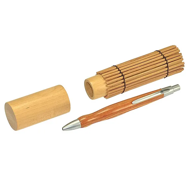 ecobra-schreibger-te-etui-bambus-rund-f-r-1-stift image 1
