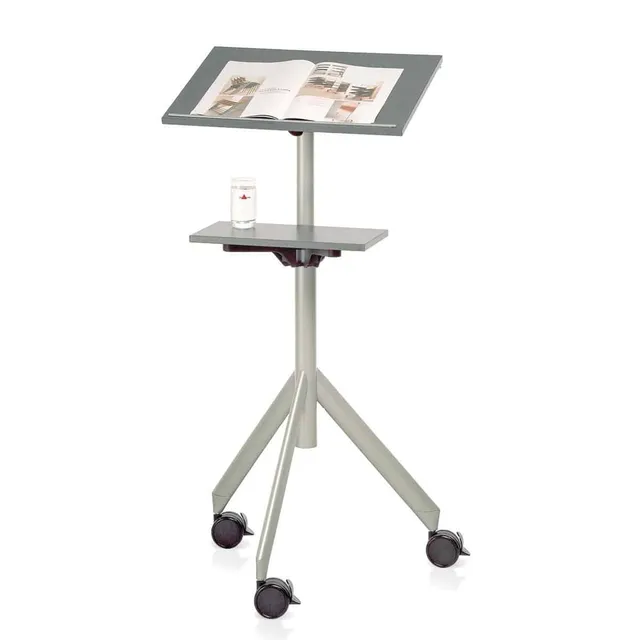 neuland-tomove-2-rednerpult-grau-fahrbar-h-henverstellbar image 1