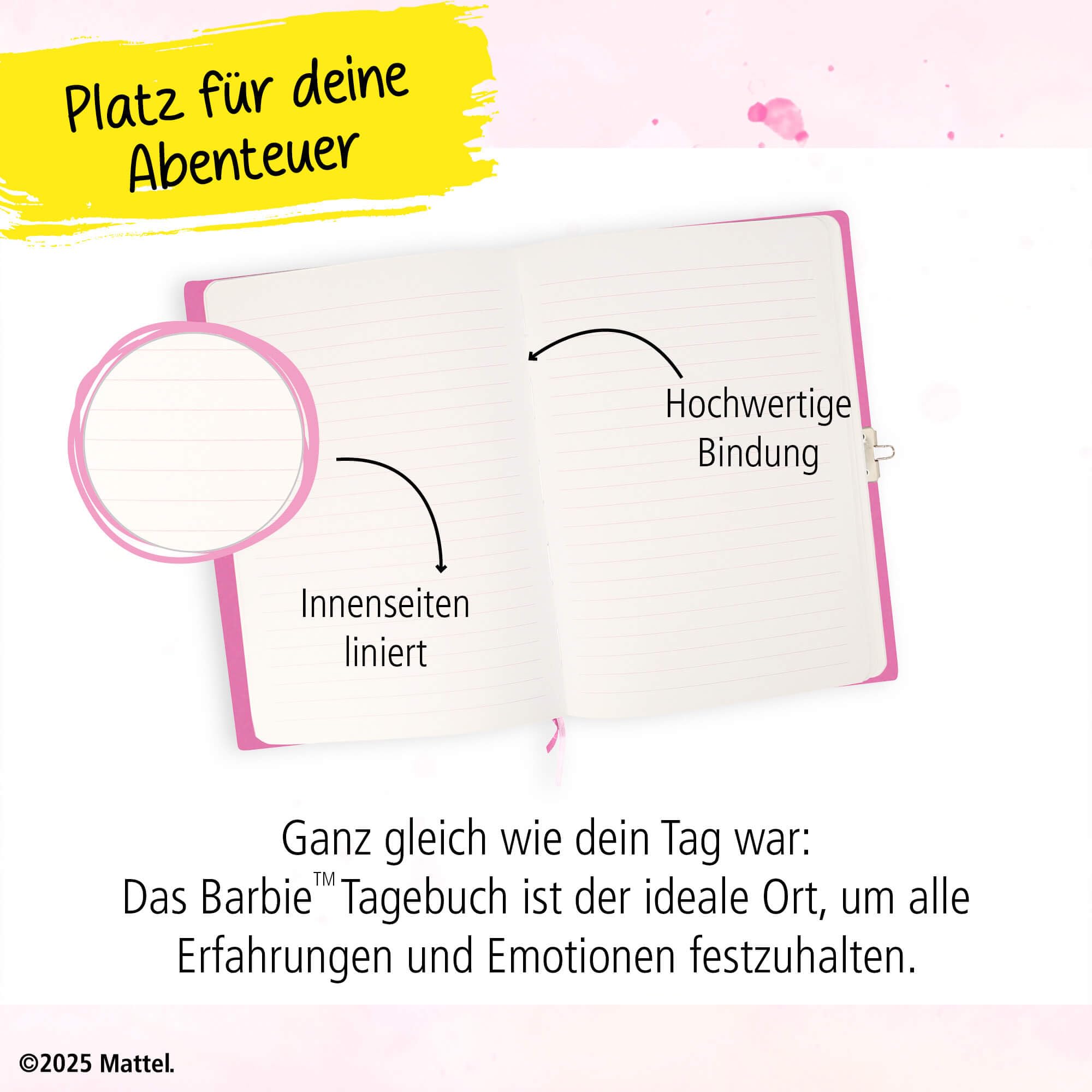 online-barbie-tagebuch-mit-schloss-din-a5-liniert image 3