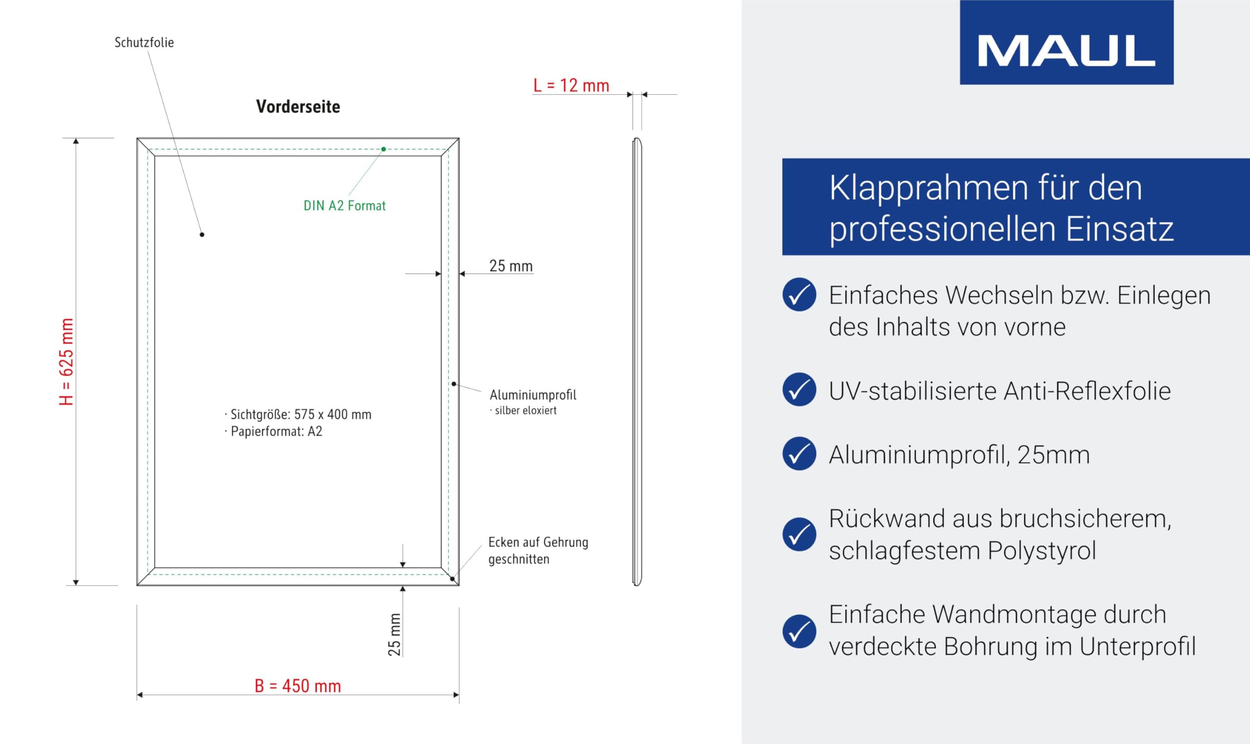 maul-maulstandard-klapprahmen-a2-silber-alurahmen-hochformat-schnellwechsel image 3