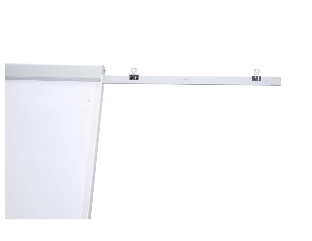 maul-maulballfix-flipchart-papierhalter-stahlleiste-grau image 2
