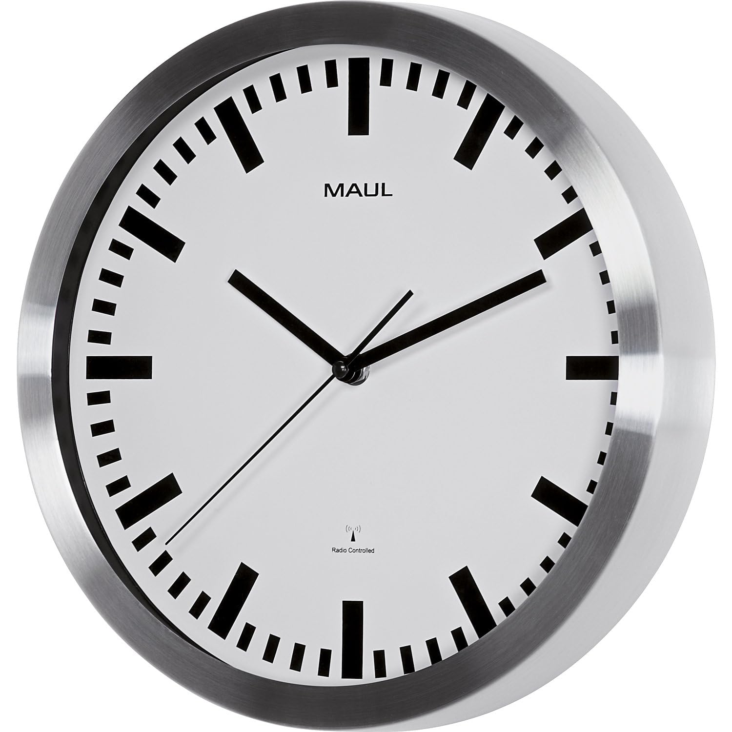 maul-wanduhr-maulpilot-30-cm-wei-funk-silber image 3