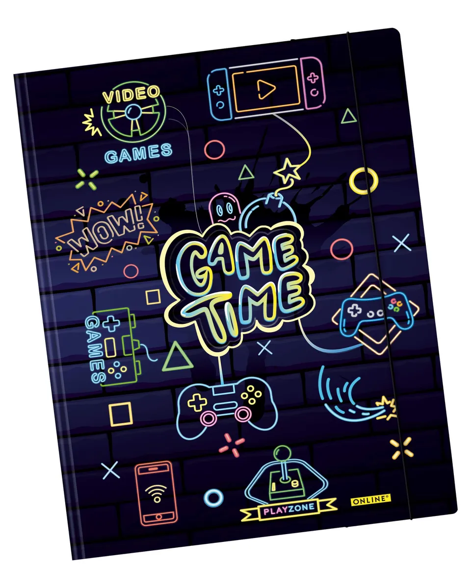 online-sammelmappe-college-gaming-din-a4-mit-gummizug image 1