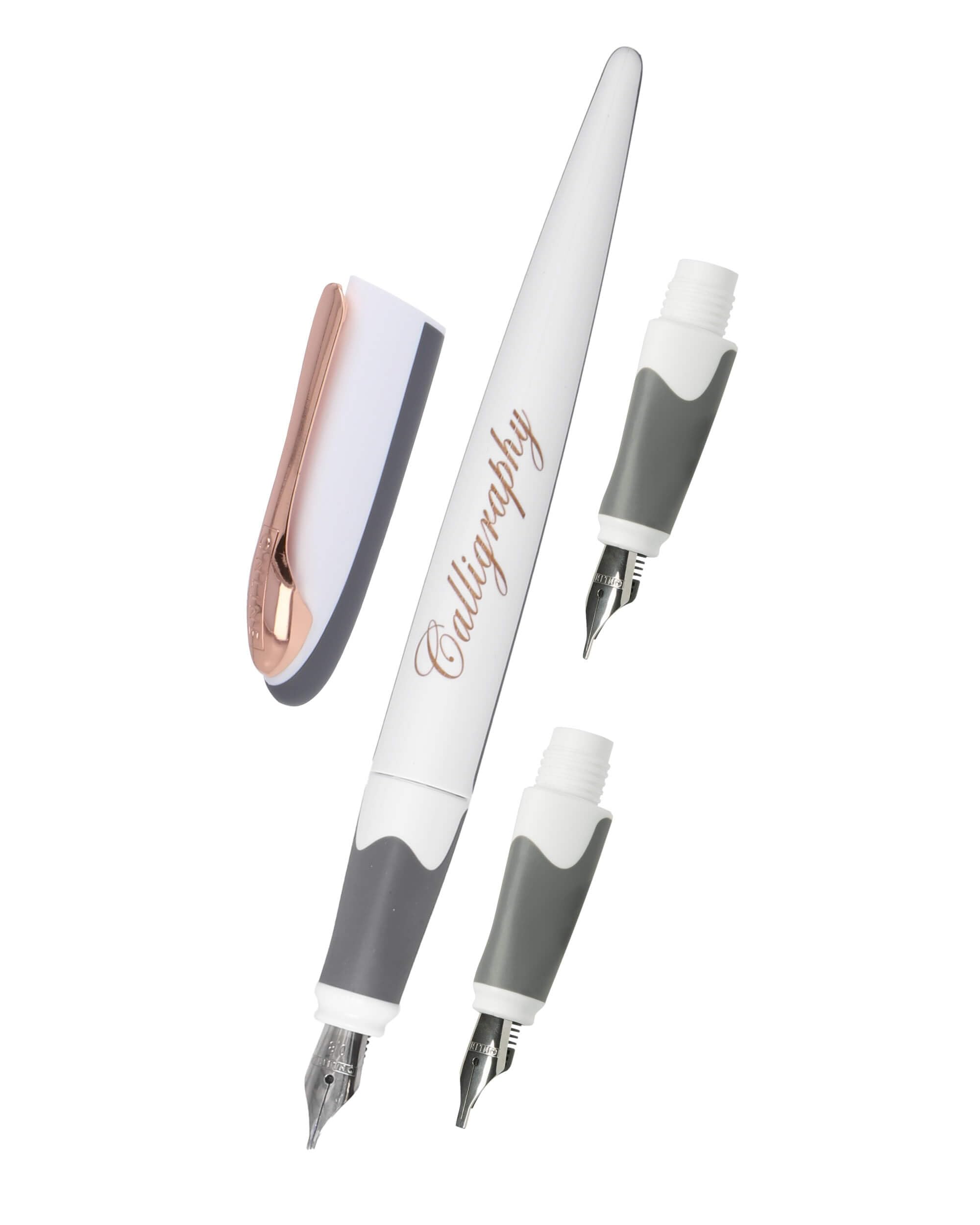 online-air-kalligrafie-set-white-rose-sch-nschreibf-ller-mit-3-federn image 1