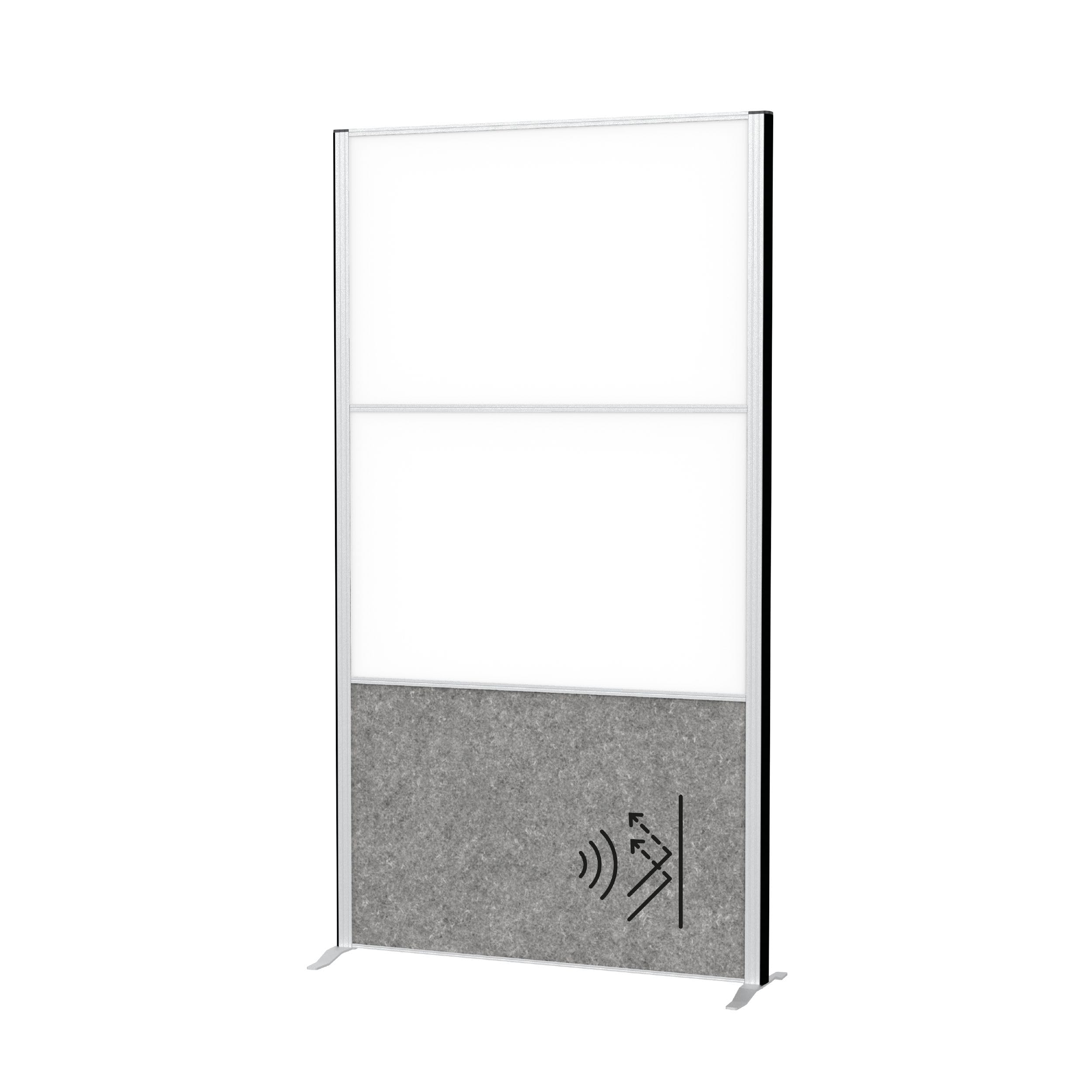maul-maulconnecto-mobile-stellwand-silber-mit-whiteboard-kork-akustik image 7