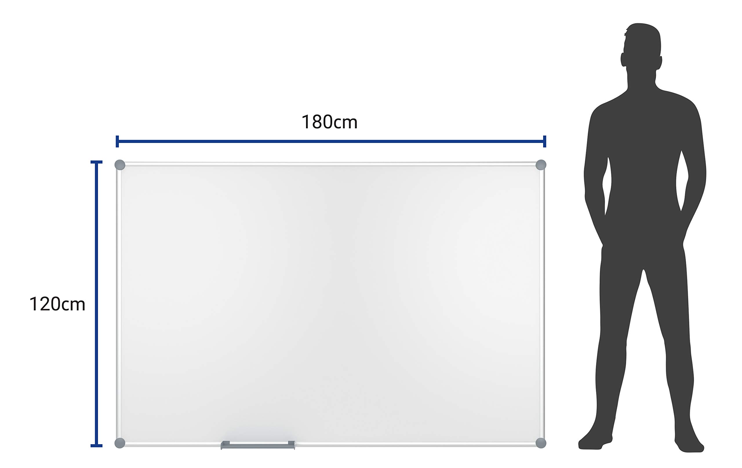 maul-whiteboard-maulpro-wei-magnetisch-emailliert-alurahmen-120x180-cm image 2