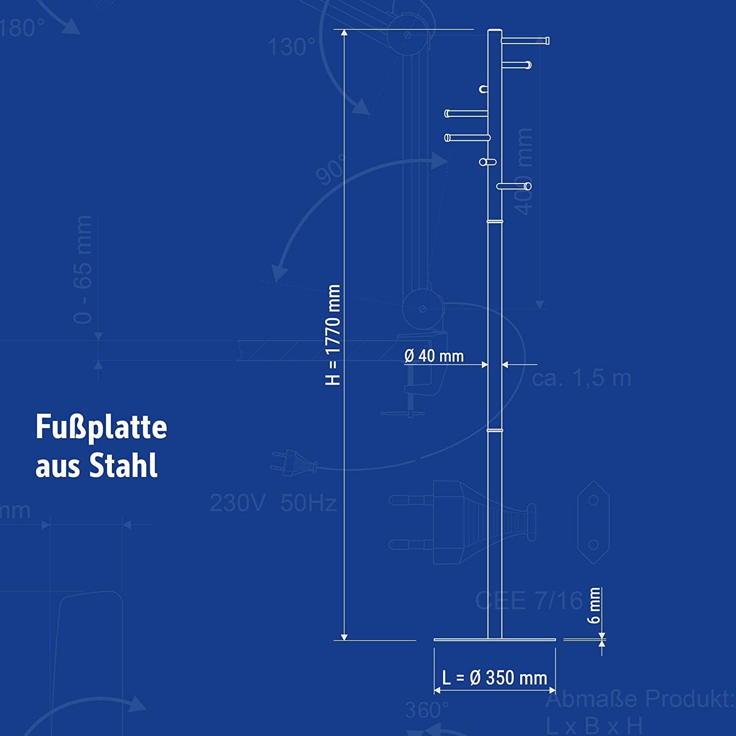 maul-garderobenst-nder-maulcaurus-standgarderobe-schwarz image 6