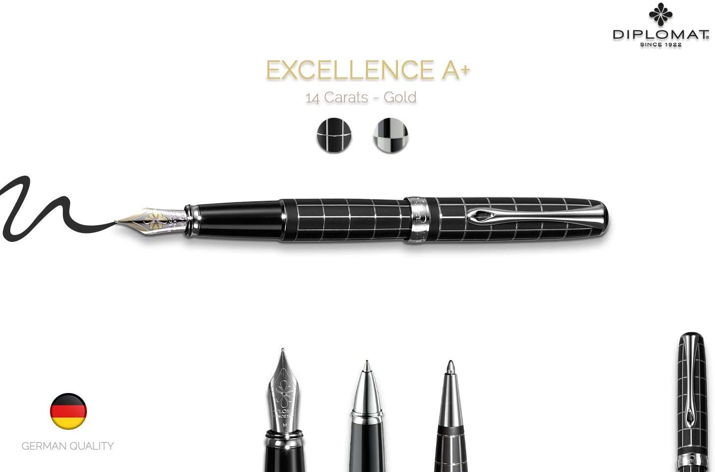 diplomat-excellence-a-f-llhalter-lapis-schwarz-14kt-goldfeder image 2