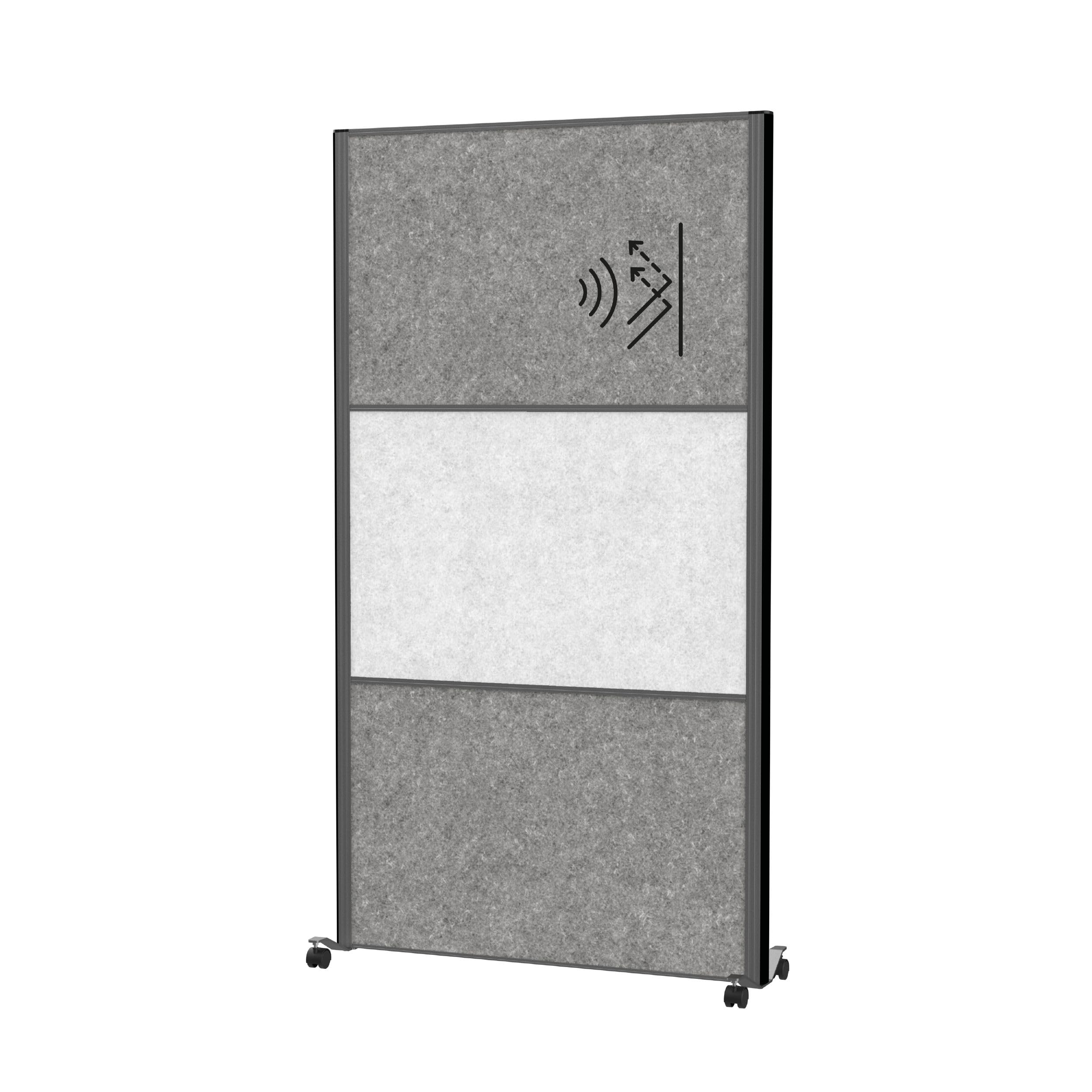 maul-maulconnecto-mobile-stellwand-silber-mit-whiteboard-kork-akustik image 8