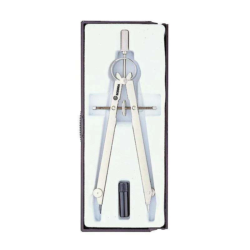 ecobra-master-geometrie-zirkel-mattvernickelt-165-mm-messing image 1