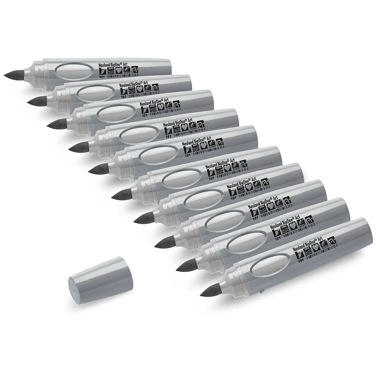 neuland-bigone-art-moderationsmarker-pinselspitze-2-15-mm-10er-uni-set image 2