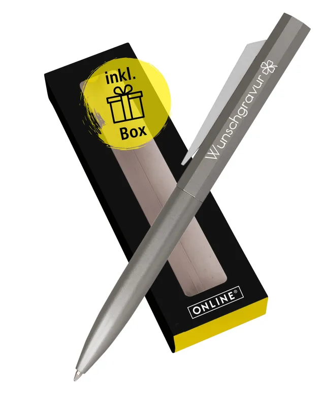online-octopen-silver-kugelschreiber-mit-gravur-in-geschenkbox image 1