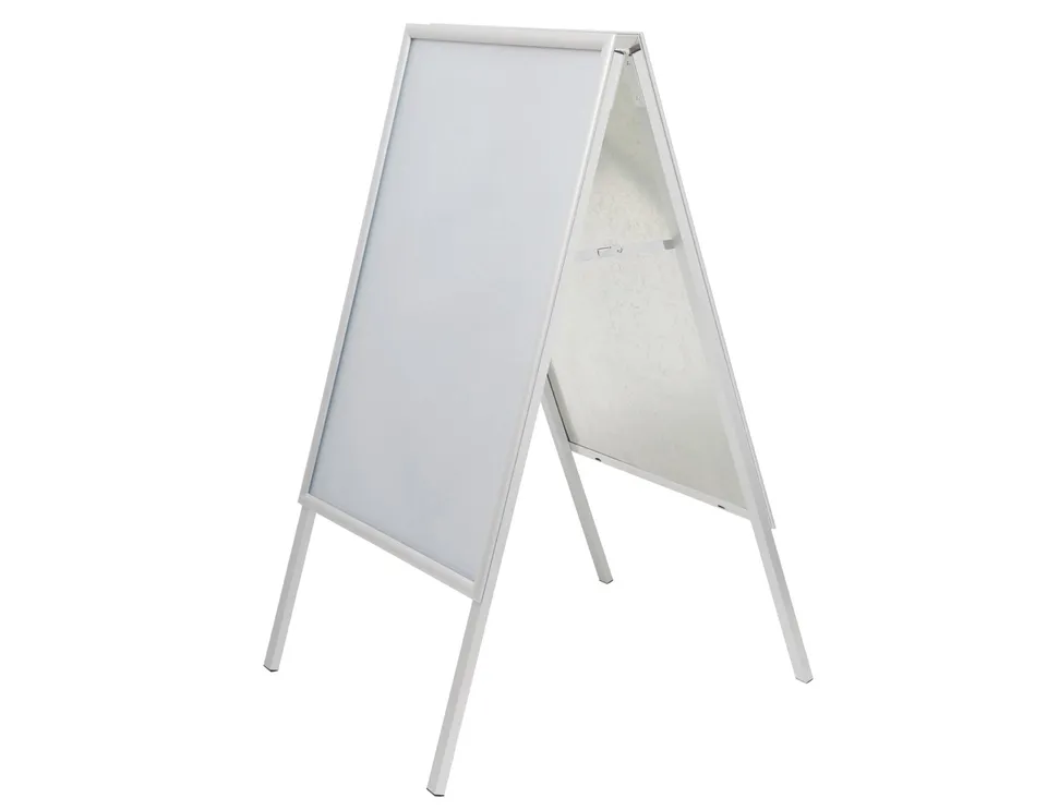 maul-kundenstopper-a1-maulpublic-silber-alurahmen-plakatst-nder-hochformat image 1