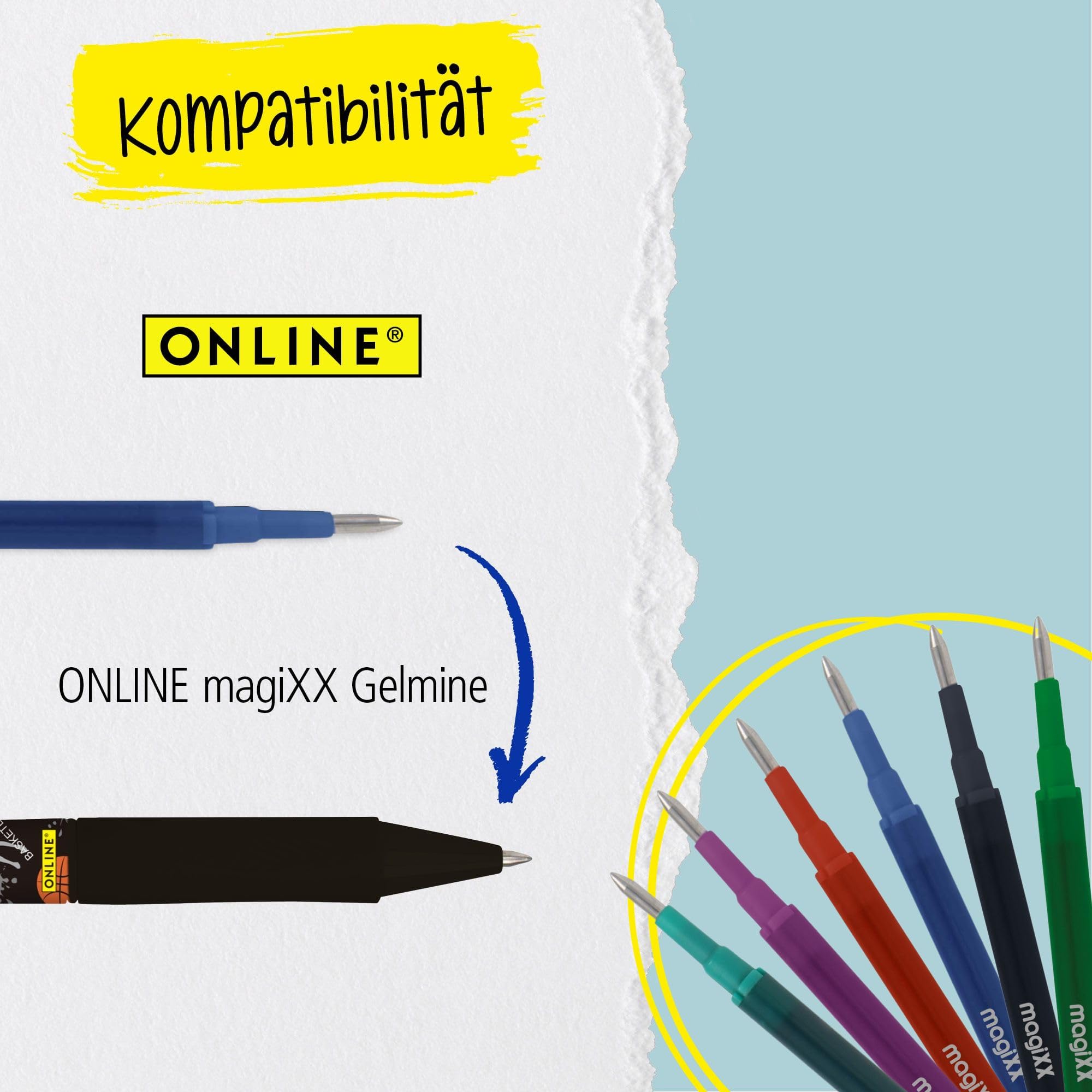 online-magixx-fun-girls-6er-set-radierbarer-gelschreiber-blau-0-7-mm image 6