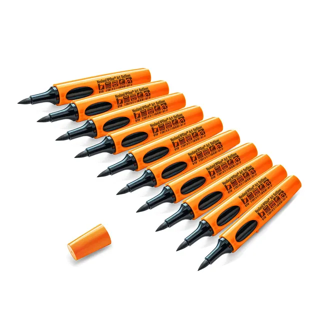 neuland-no-one-art-outliner-konturenmarker-pinselspitze-0-5-7-mm-10er-set image 1