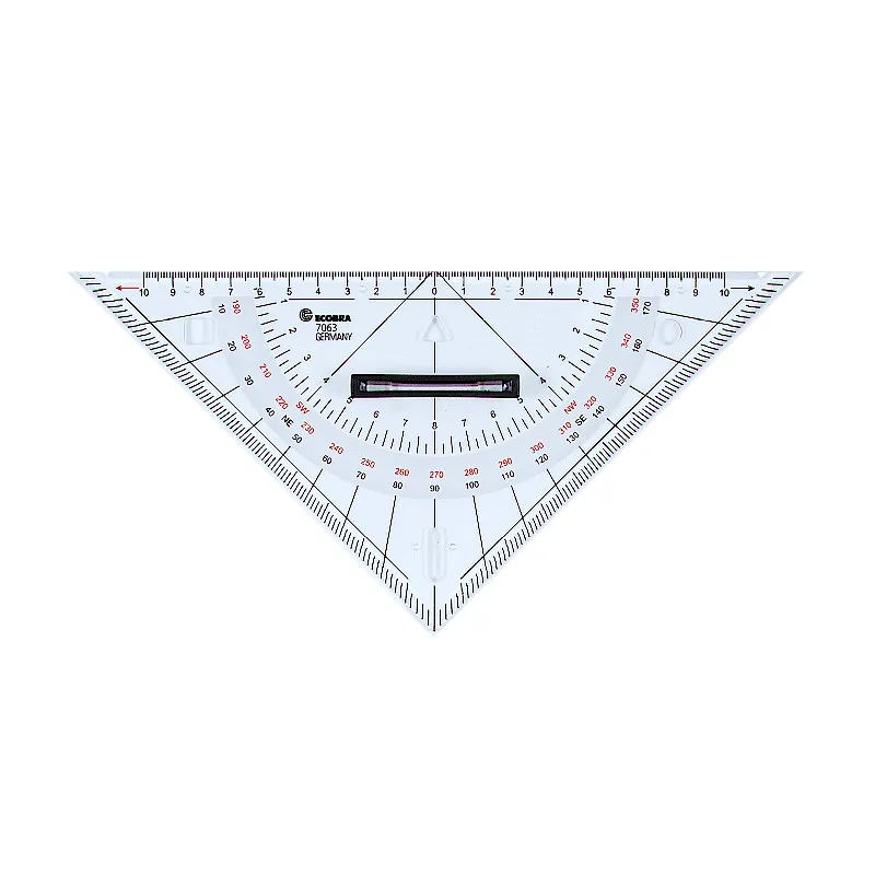 ecobra-kleines-kursdreieck-7063-navigationsdreieck-hypotenuse-250-mm image 1