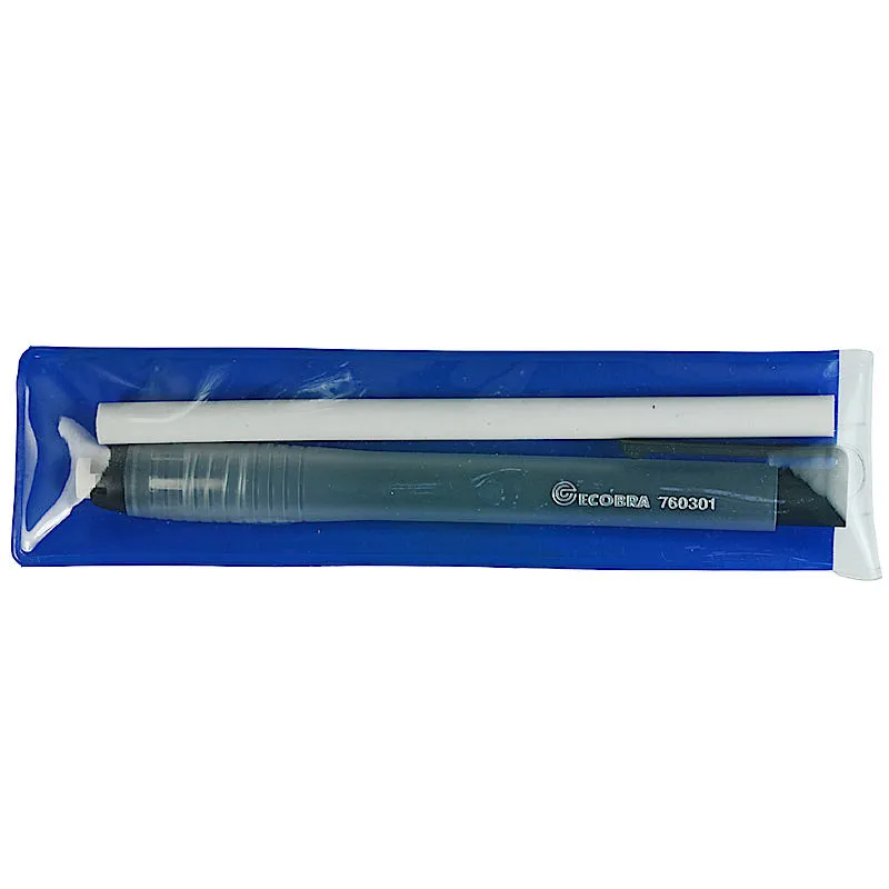 ecobra-radierstift-set-transparent-schwarz-mit-ersatzmine image 1