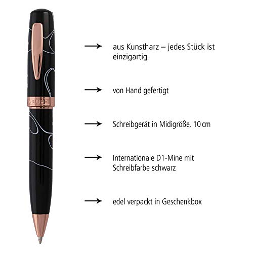 online-kugelschreiber-bohemian-art-black-rose-drehkugelschreiber-rosegold image 8