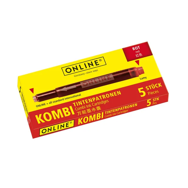 online-kombi-tintenpatronen-rot-5-gro-raum-patronen-universal-auch-f-r-lamy image 1