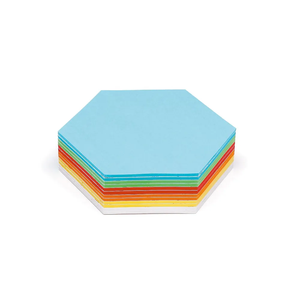 neuland-stick-it-waben-karten-300-blatt-6-farbig-selbstklebend image 1