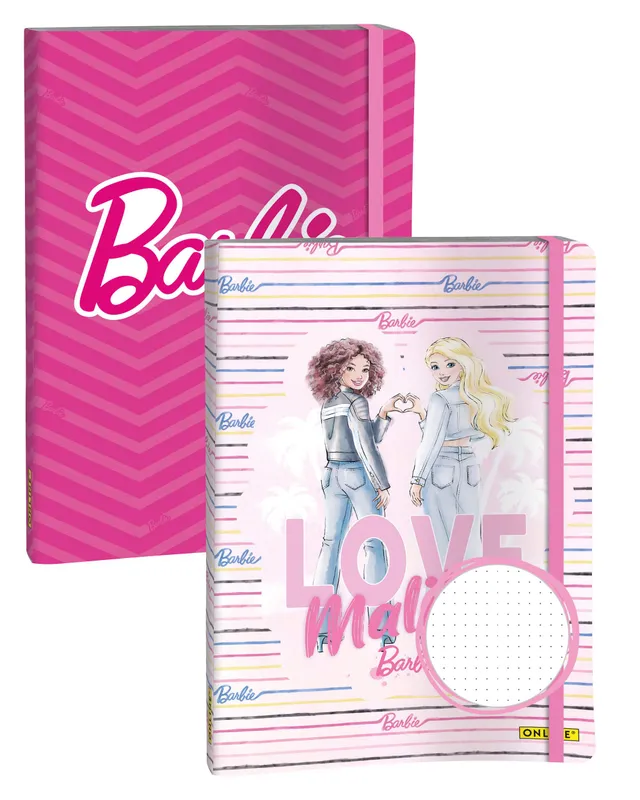 online-barbie-bullet-journal-a5-dotted-2er-set-144-seiten image 1