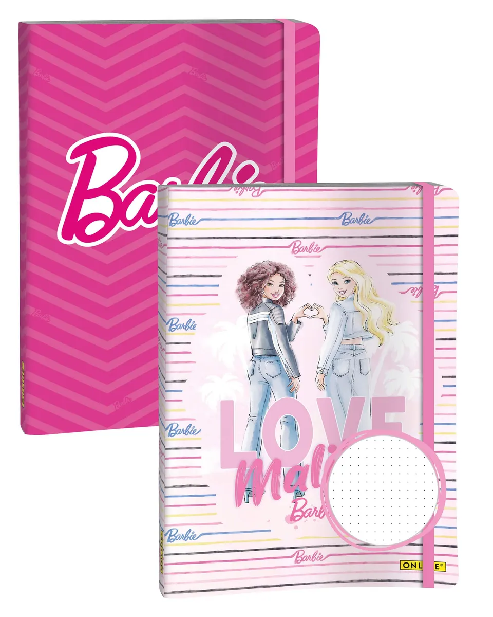 online-barbie-bullet-journal-a5-dotted-2er-set-144-seiten image 1