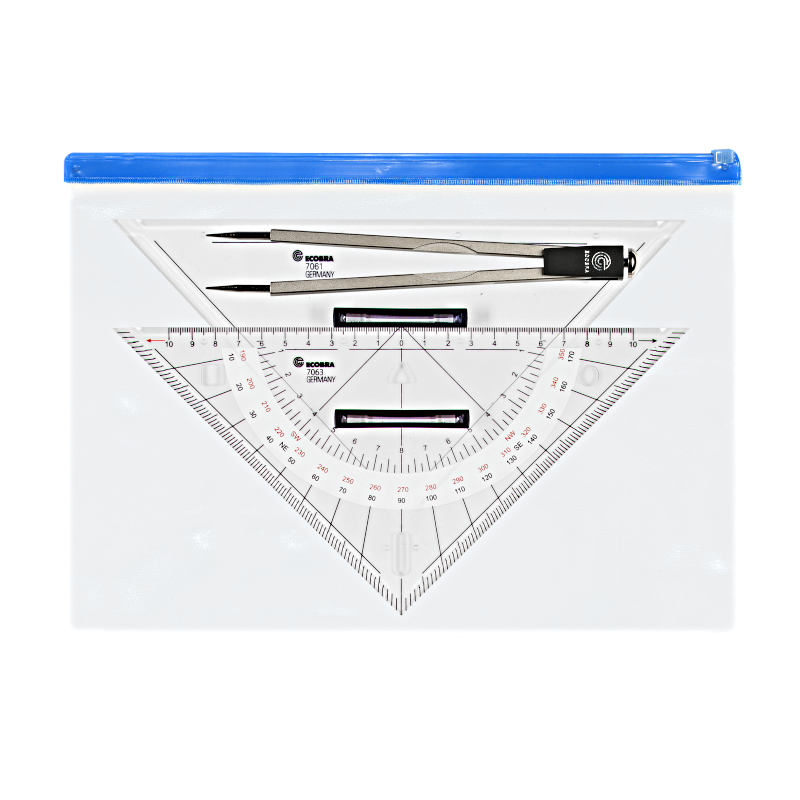 ecobra-ausbildungs-set-marinezirkel-7047-mit-kurs-und-anlegedreieck image 1