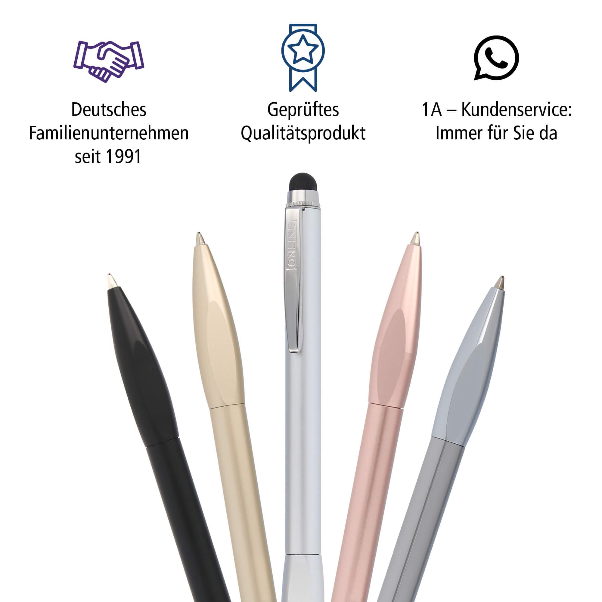 online-alu-stylus-kugelschreiber-rosegold-blau-m image 6