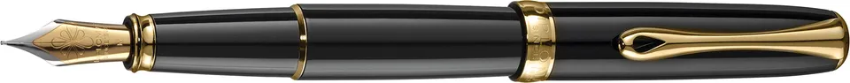 diplomat-f-llhalter-excellence-a2-lack-schwarz-vergoldet-feder-fein image 1