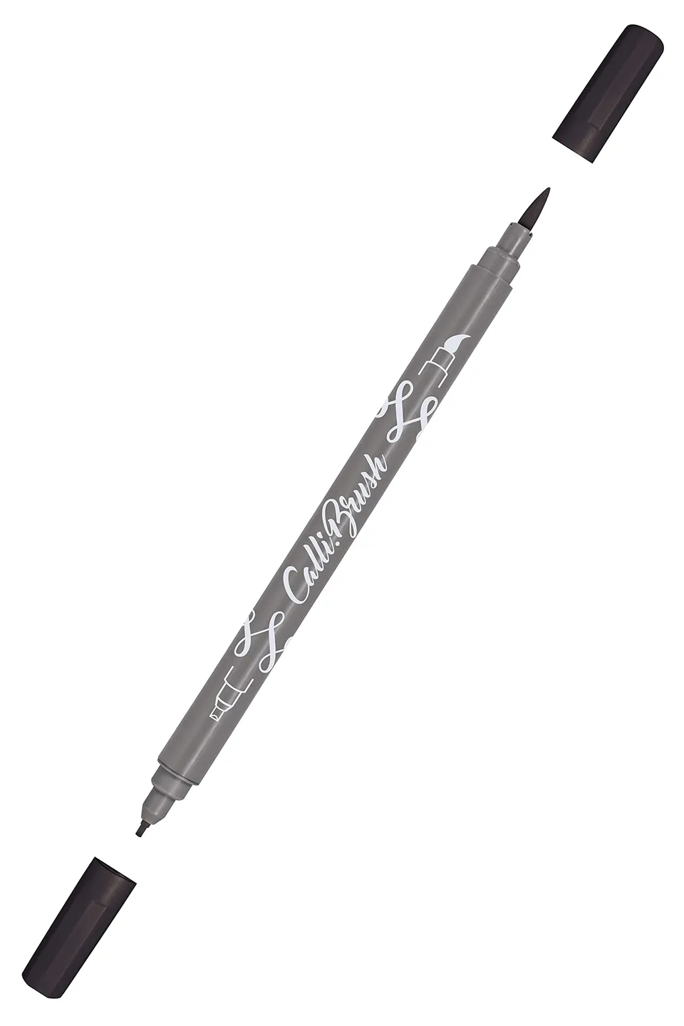 online-calli-brush-pen-19052-6-double-tip-schwarz-handlettering-brush-pen image 1