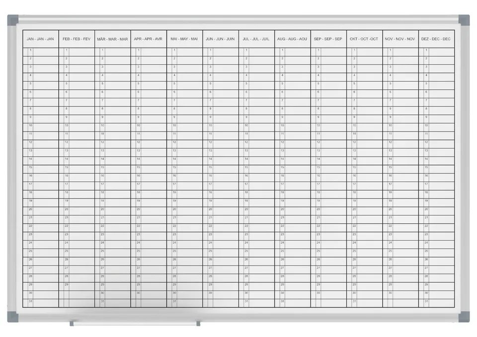 maul-maulstandard-jahresplaner-wei-60x90-cm-magnetisch-abwischbar image 1
