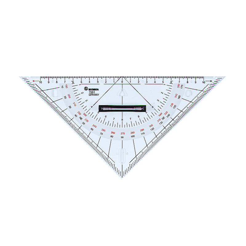 ecobra-kleines-kursdreieck-7063-navigationsdreieck-hypotenuse-250-mm image 1