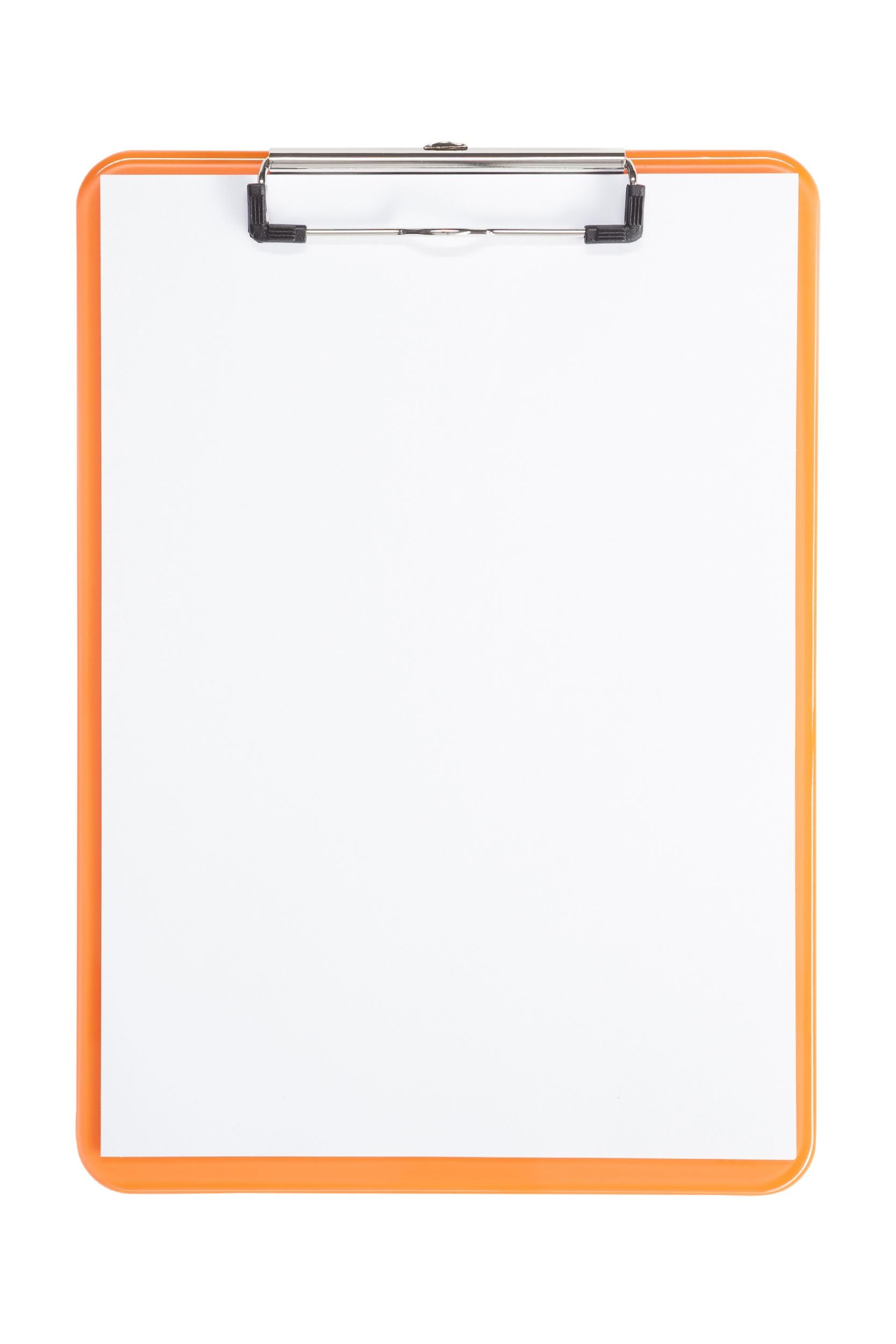 maul-maulneon-klemmbrett-a4-orange-transparent-hochformat-mit-stahlclip image 2