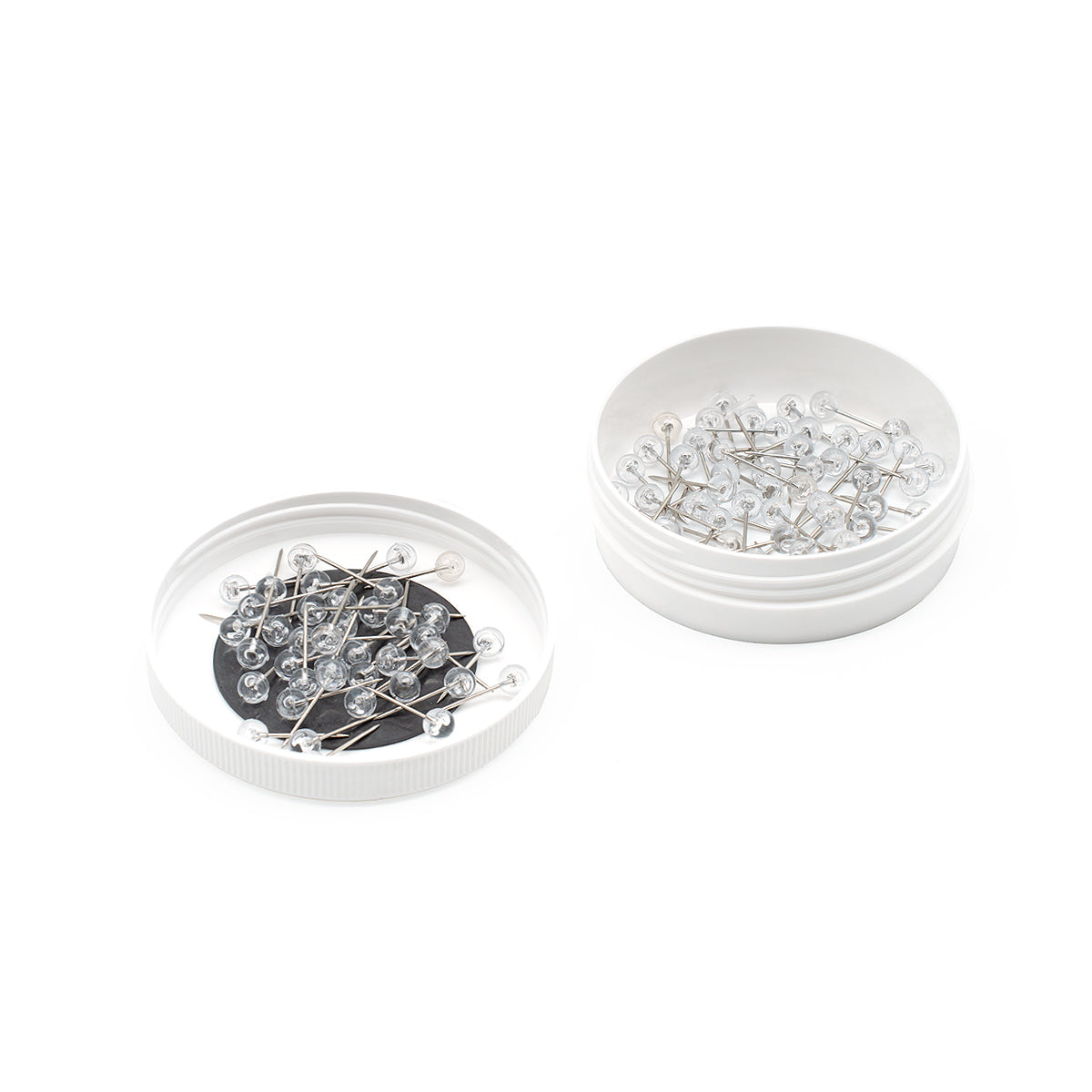 neuland-pinbox-nadeldose-mit-100-nadeln-transparent image 2