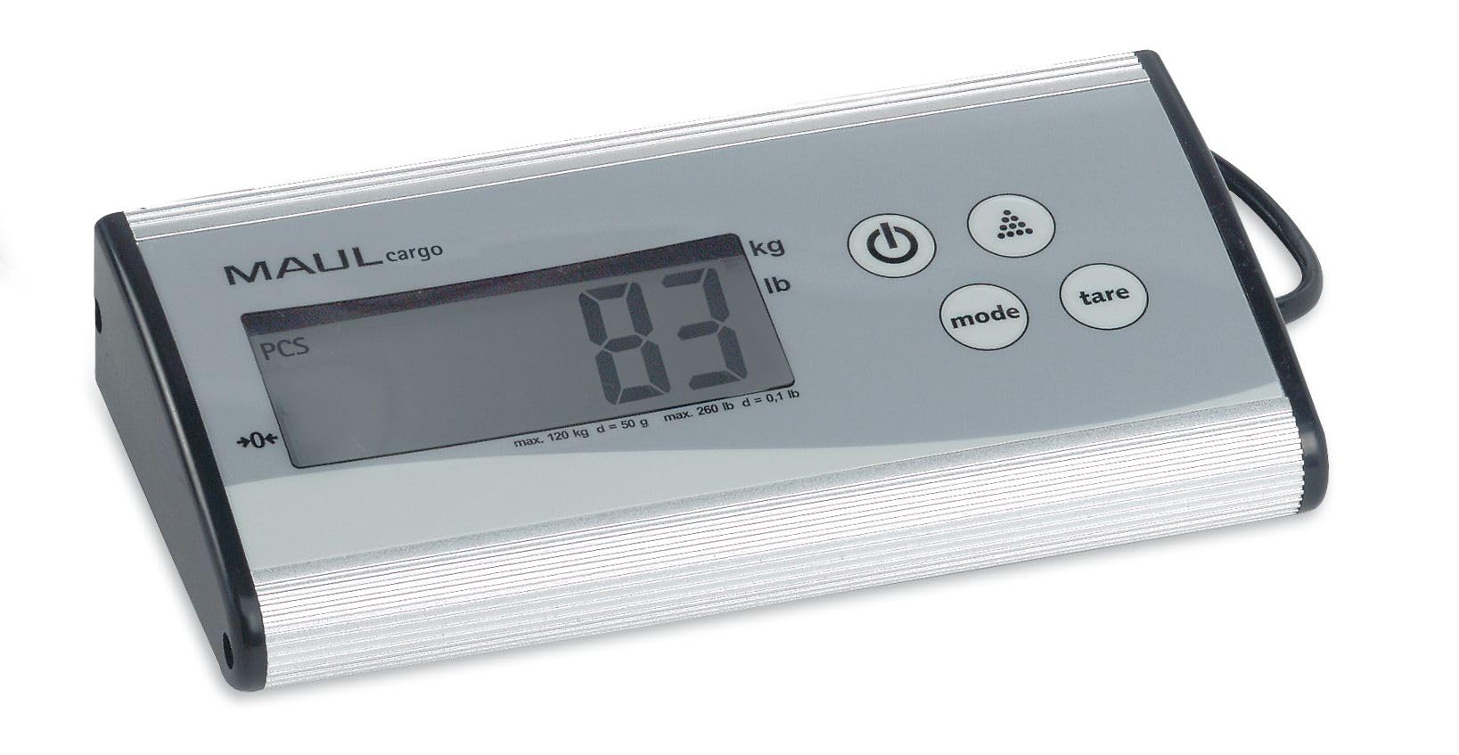 maulcargo-paketwaage-digital-120-kg-silber-kabellos-lcd-edelstahl image 3