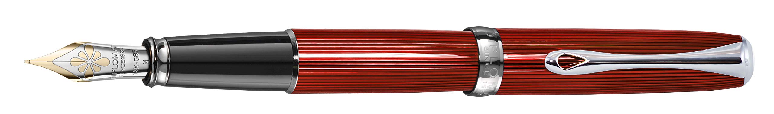 diplomat-f-llhalter-excellence-a2-skyline-rot-14kt-goldfeder-pull-off-cap image 1