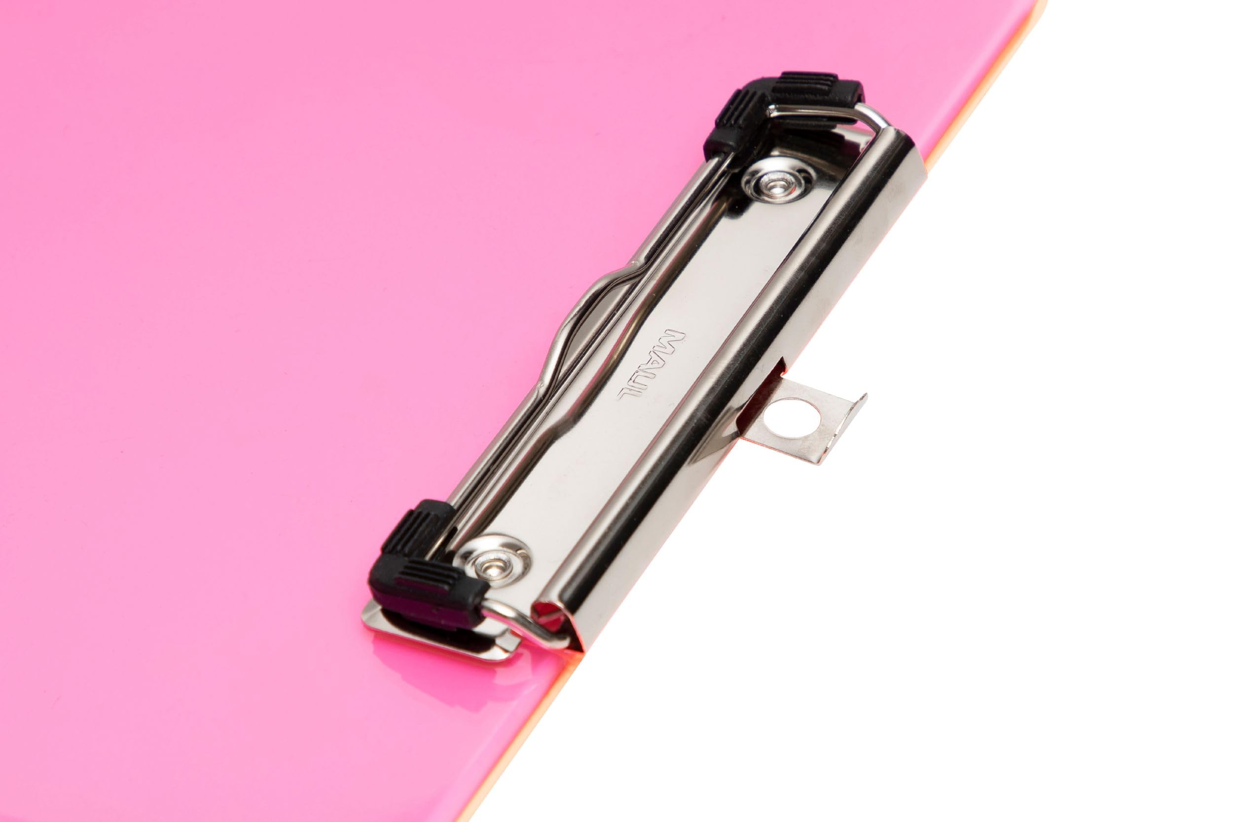 maulneon-klemmbrett-a4-pink-transparent-hochformat-mit-stahlklemme image 4