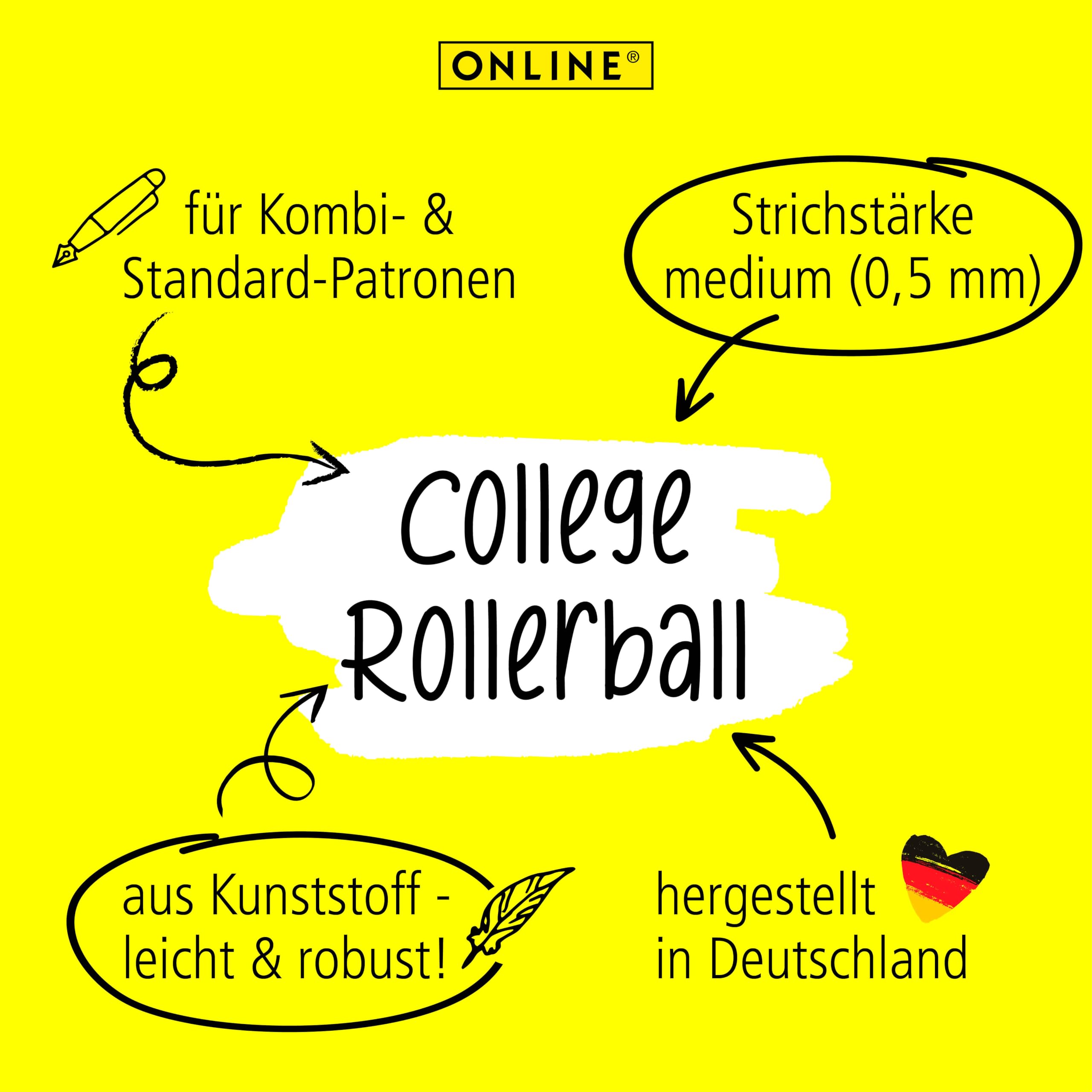online-college-tintenroller-fluffy-cats-katzen-design-0-7-mm-mit-kombipatrone image 3