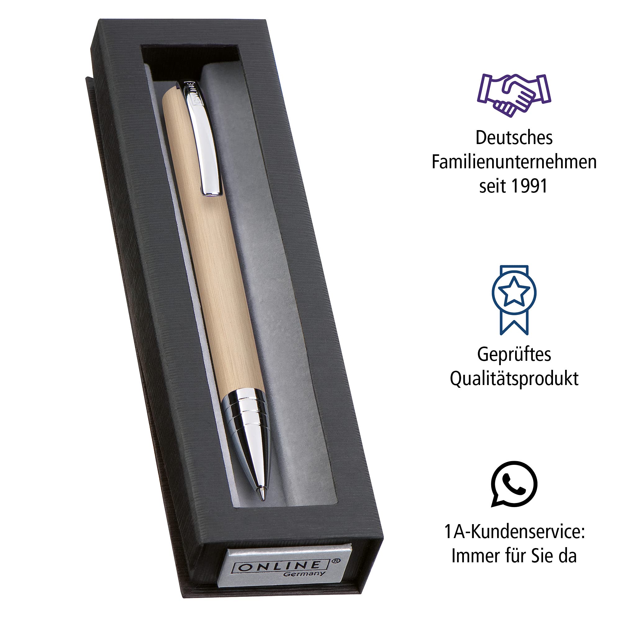 online-vision-champagne-kugelschreiber-g2-m-schwarz image 6