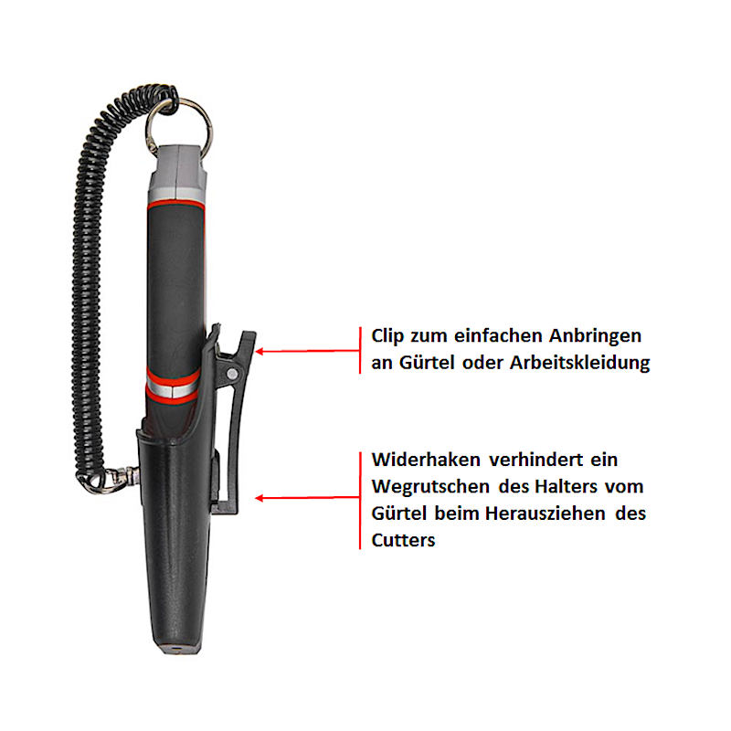 ecobra-sicherheits-cutter-aluminium-mit-halter-und-trapezklinge image 4
