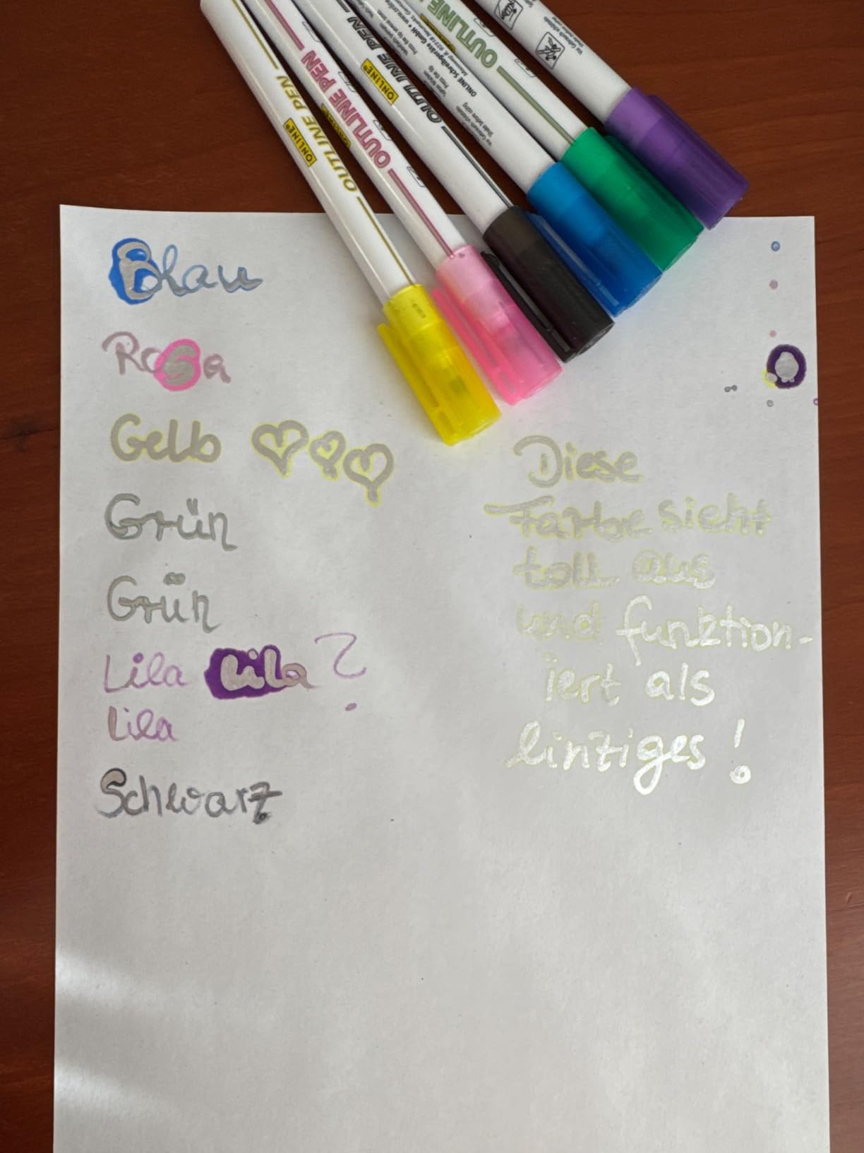 Schöne Farben, brauchen etwas Übung