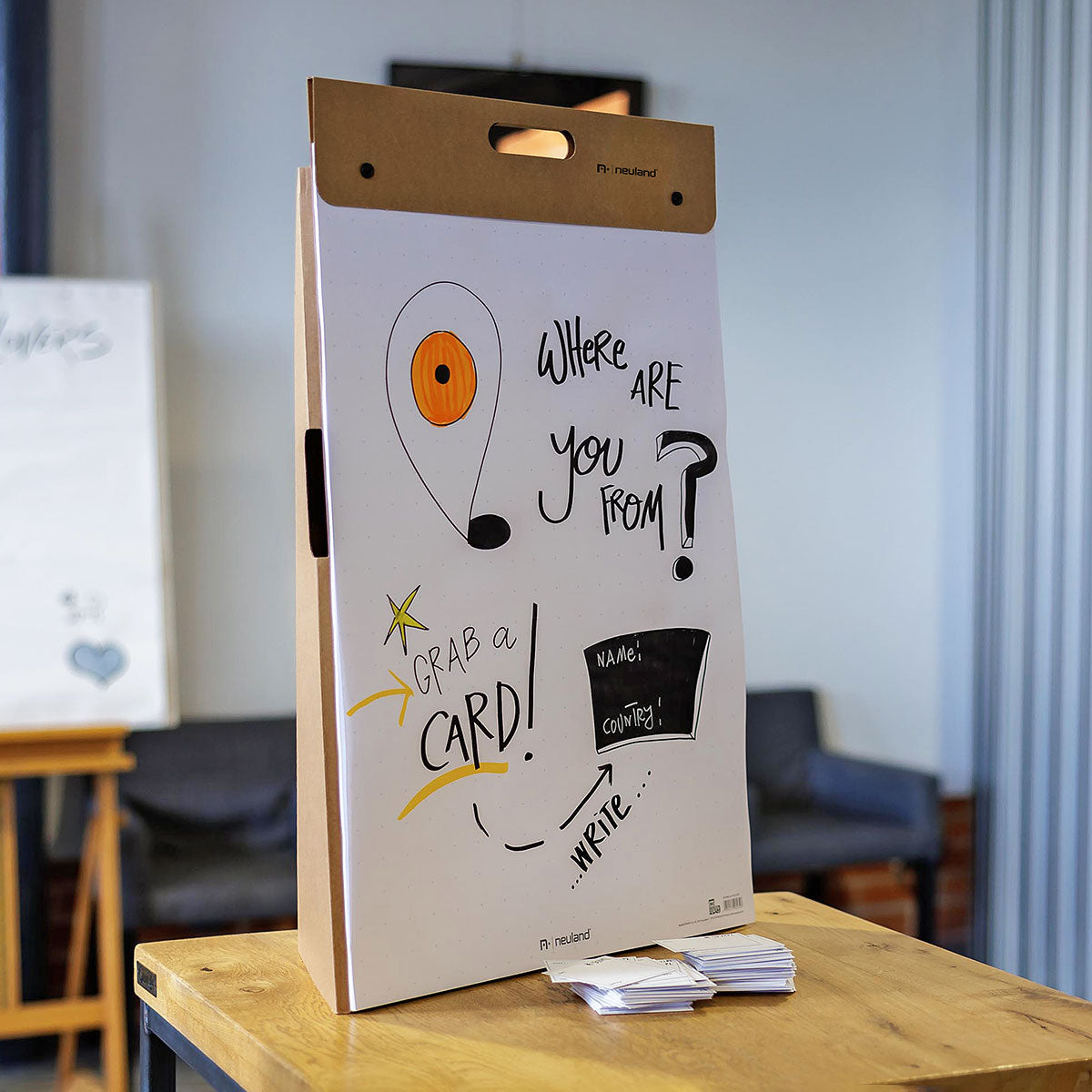 neuland-tisch-flipchart-topchart-46x73-cm-inkl-2-bl-cke image 3