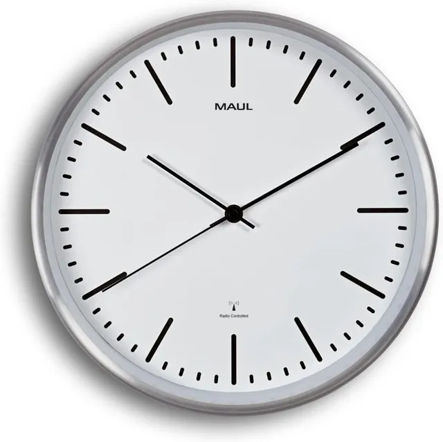 maul-maulfly-wanduhr-funk-dcf77-aluminium image 1