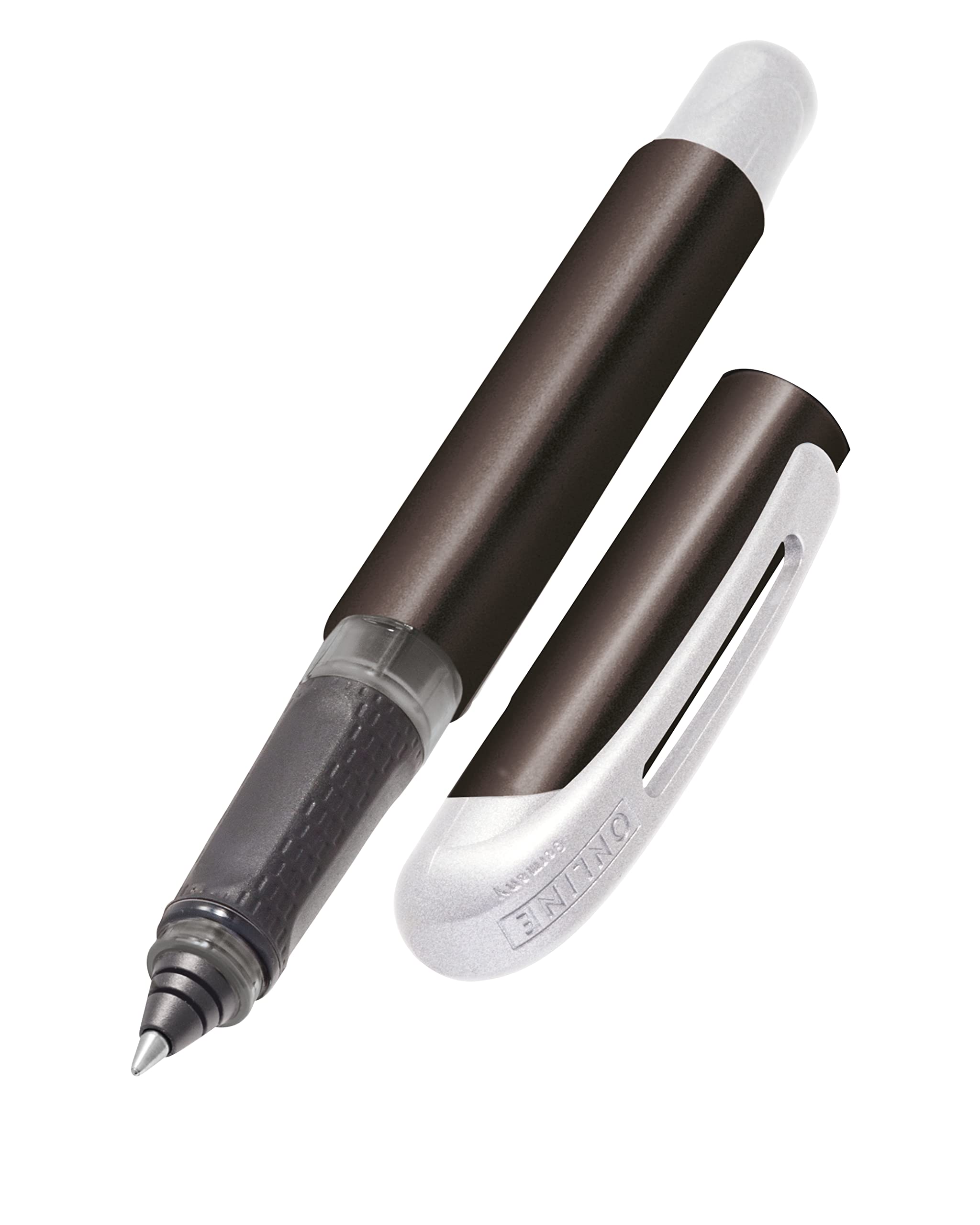 online-college-rollerball-metallic-black-ergonomischer-tintenroller image 1