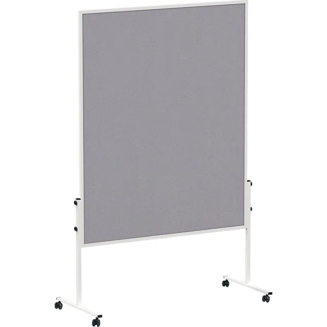 maul-maulsolid-moderationstafel-grau-mobil-beidseitig-150x120-cm-mit-alurahmen image 1